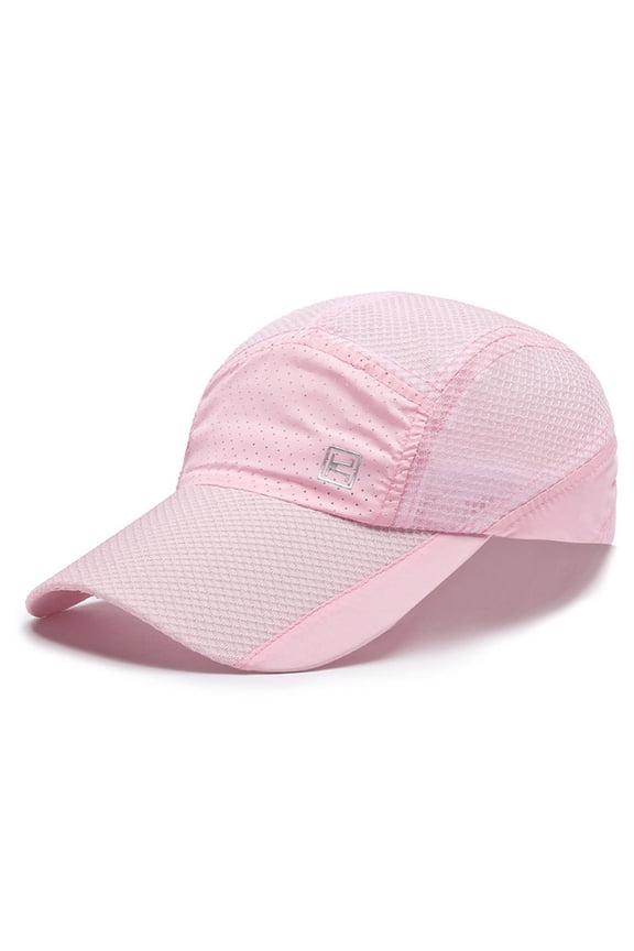 Unisex Mesh Cap Breathable Work Hat Under $10 Plain Sunshade Baseball Cap with UPF 40+ Front Panel Lightweight Quick Dry Summer Cap for Mountain Climbing Outdoor Hiking Gardening