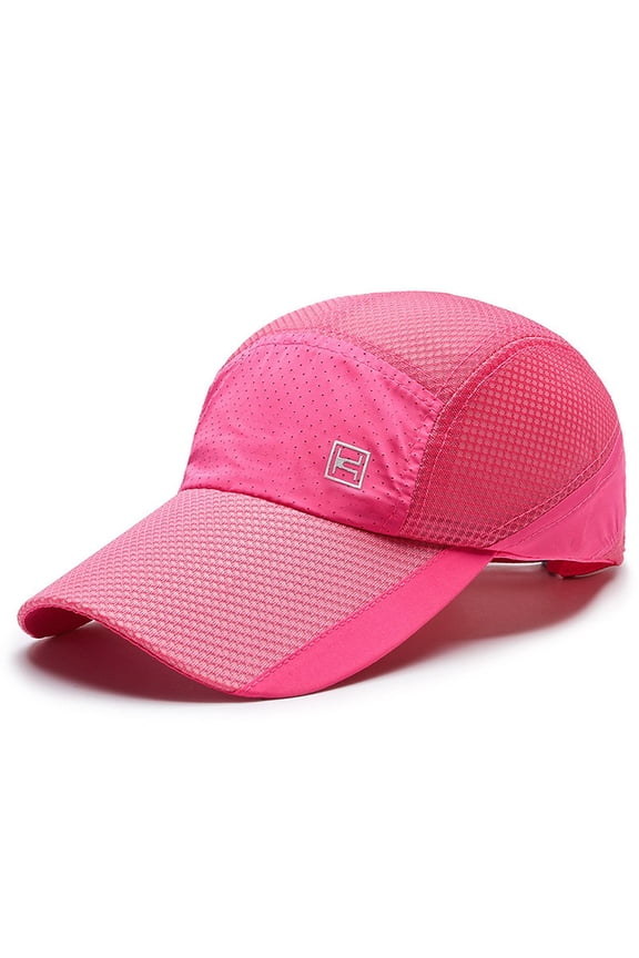 Unisex Mesh Cap Breathable Work Hat Under $10 Plain Sunshade Baseball Cap with UPF 40+ Front Panel Lightweight Quick Dry Summer Cap for Mountain Climbing Outdoor Hiking Gardening