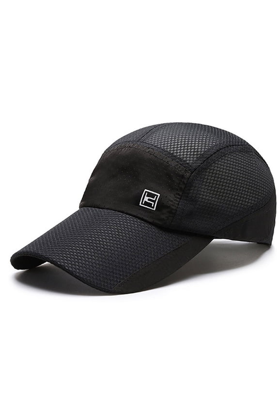 Unisex Mesh Cap Breathable Work Hat Under $8 Plain Sunshade Baseball Cap with UPF 40+ Front Panel Lightweight Quick Dry Summer Cap for Mountain Climbing Outdoor Hiking Gardening