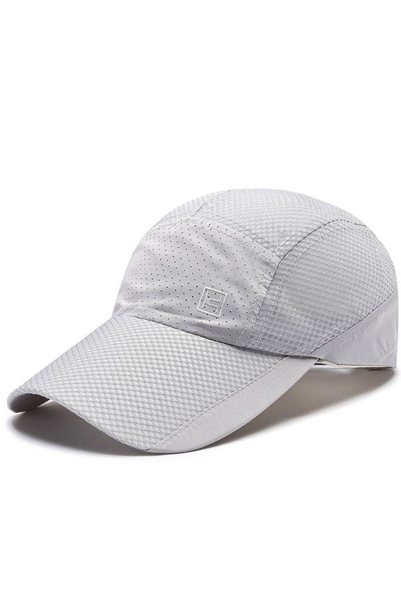 Unisex Mesh Cap Breathable Work Hat Under $8 Plain Sunshade Baseball Cap with UPF 40+ Front Panel Lightweight Quick Dry Summer Cap for Mountain Climbing Outdoor Hiking Gardening