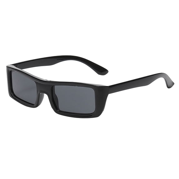 Siminsem Unisex Retro Street Shot Sunglasses Under $8 Color Block PC Frame Gradient Lens Eyewear for Women Men Semi Rimless Trendy Shades for Daily Streetwear