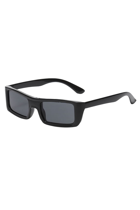 Unisex Retro Street Shot Sunglasses Under $8 Color Block PC Frame Gradient Lens Eyewear for Women Men Semi Rimless Trendy Shades for Daily Streetwear