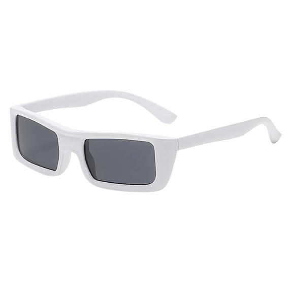 Siminsem Unisex Retro Street Shot Sunglasses Under $8 Color Block PC Frame Gradient Lens Eyewear for Women Men Semi Rimless Trendy Shades for Daily Streetwear