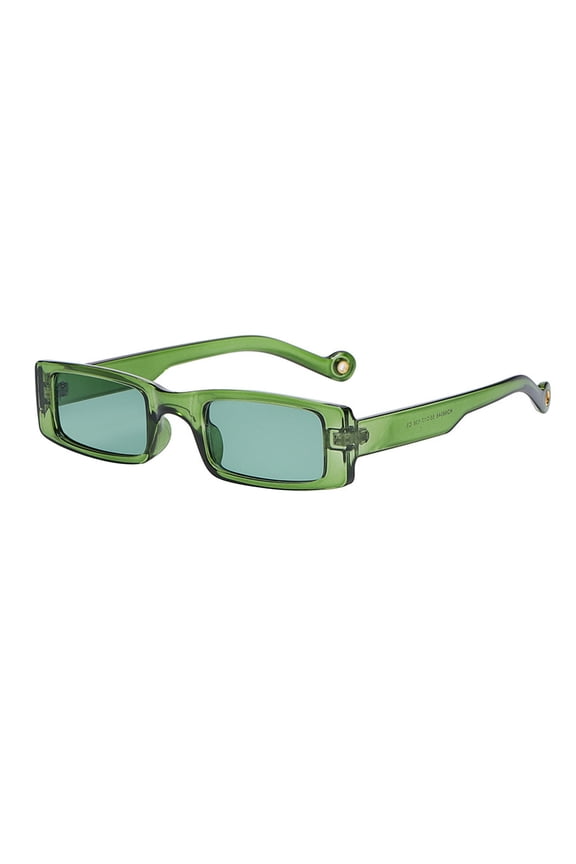Unisex Retro Street Shot Sunglasses Under $8 Fashion PC Frame UV400 Flat Lens Eyewear for Women Men Double Bridge Trendy Shades for Daily Skate