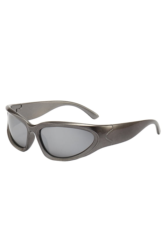 Unisex Wrap Around Frame Sunglasses Vintage Colorful Rectangle Gafas Mirrored Lens Under $8 Cycling Sports Sunglasses for Women Men UV 400 Protection