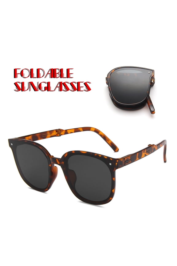 Vintage Half Frame Polarized Sunglasses for Men Women, Retro Browline Shades with UV400 Protection, Lightweight Semi Rimless Sun Glasses Anti Glare Driving Outdoor, Orange, One Size
