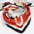 thumbnail image 1 of Siminsem Women Bandana Multi Purpose Scarf Gift Set European Summer Cottage Core Floral Wild Rag Neck Gaiter Wrap Headband Silk Hair Scarf Western Necklace Purse Charm, navy, 50*50, 1 of 2