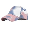 thumbnail image 1 of Siminsem Women Casual Tie Dye Printed Colorful Baseball Cap Under $10 Unique Peaked Cap Visor Hat with Adjustable Strap Lightweight Breathable Summer Sun Hat for Outdoor Beach Travel Festival, 1 of 3