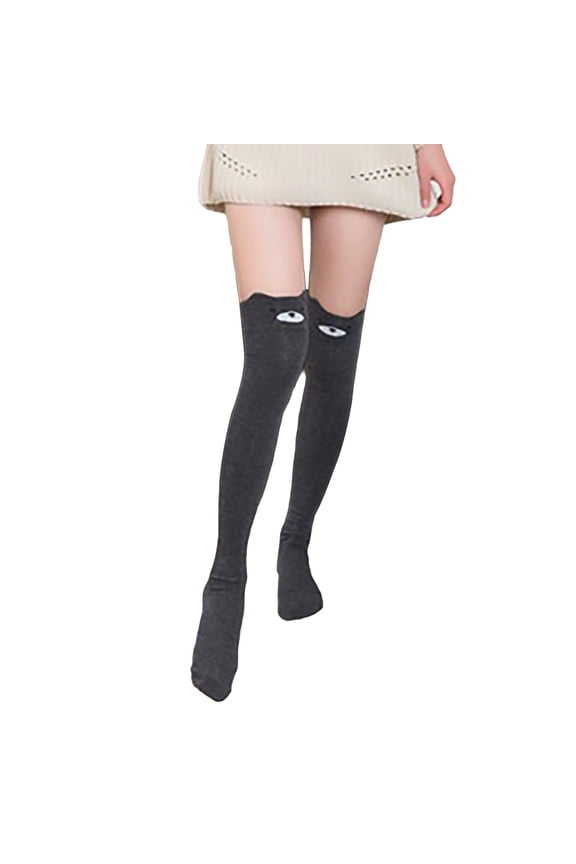 Women Cute 3d Cartoon Animal Pattern Thigh Stockings Over Knee High Socks