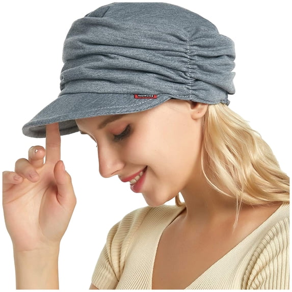 Siminsem Women Fashion Soft-brimmed Pleated Tongue Dome Sunhat UPF 50+ UV Protection Wide Brim Foldable Straw Beach Hat for Summer Vacation Travel Gardening Under $8
