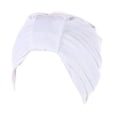 thumbnail image 1 of Siminsem Women Knot Fashion Pleated Turban Cap Headwrap Sleep Hat Under $8 Jersey Night Head Cover with Adjustable Front Bow Lightweight Breathable Hair Wrap for Sleeping Spa Skincare Home Relaxation, 1 of 4