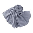 thumbnail image 1 of Siminsem Women Muslim Turban Scarf, Soft Instant Hijab Head Wrap Polyester Cotton Pashmina Rave Scarf for Ramadan, Layering Wrap for Travel & Gift, Silver, One Size, 1 of 3