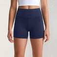 thumbnail image 1 of Siminsem Women's 5 Inch High Waisted Biker Shorts with Pockets Tummy Control Spandex Yoga Shorts for Women Buttery Soft Workout Gym Athletic Running Shorts 4 Way Stretch, Navy,S, 1 of 6
