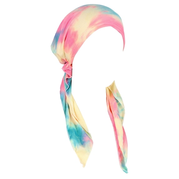 Siminsem Women's Casual Floral Printed Muslim Turban Cap Under $8 Slouchy Beanie Headwear Soft Stretchy One-Piece Hijab Hat with Relaxed Draped Fit for Daily Prayer Work Travel