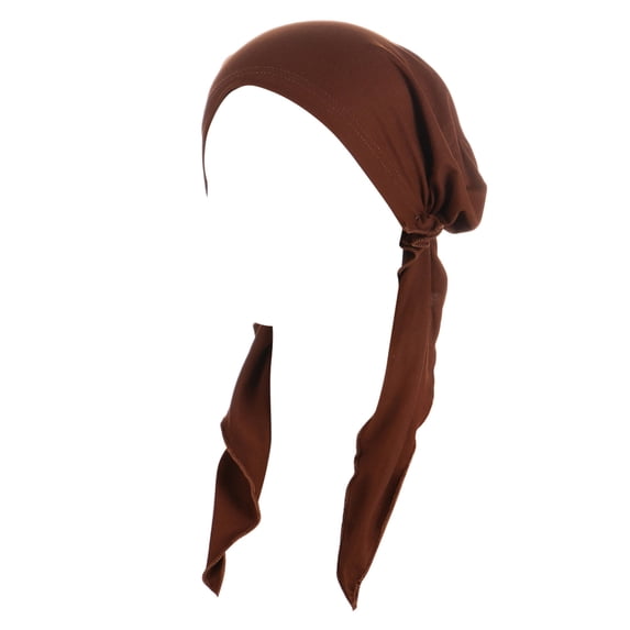 Siminsem Women's Casual Turban Cap Slouchy Headwear Under $8 Soft Stretchy Muslim Turban Hat with Relaxed Draped Fit Breathable Jersey One-Piece Hijab Cap for Daily Prayer Work Home