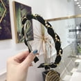 thumbnail image 1 of Siminsem Women's Crystal Headband with Teeth Fabric Hairband Non Slip, Thin Rhinestone Hair Wrap Head Band Accessories for Women, Daily Wear Fashion Headbands for Party, B, One Size, 1 of 2
