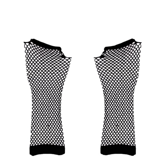 Siminsem Women’s Fingerless Mesh Gloves Elastic Nylon Breathable Fishnet Gloves Stretchy Wrist Length Under $5 for Girls Party Fashion Accessories