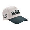 thumbnail image 1 of Siminsem Women’s Mommin Trucker Hat Retro Two Tone Ponytail Baseball Cap Embroidered Adjustable Hat Great Present for Mom & Women Under $9, 1 of 8