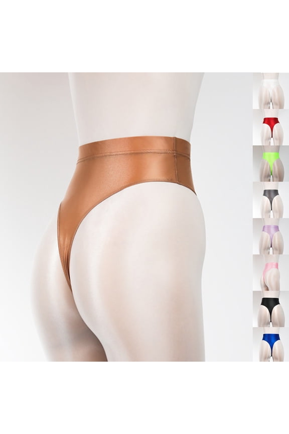 Women’s Seamless High Waist Thong Panties Thin Transparent T Pants Smooth Breathable Underwear No Show Sheer Tummy Control Briefs with Lace S-XXL, White,L