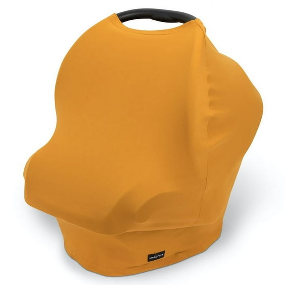 Simka Rose | 6-in-1 Baby Nursing Cover & Car Seat Canopy | Breathable, Washable & Stretchy | For Infant Boy, Girl or Gift | 36” x 40” | Marigold