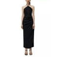 thumbnail image 1 of Simkhai BLACK Women's Hansel Halter Gown, US 6, 1 of 4