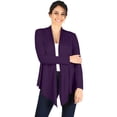 thumbnail image 1 of Simlu Open Front Cardigan Reg and Plus Size Lightweight Cardigans for Women Long Sleeves, 1 of 6