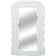 thumbnail image 1 of Simmer Stone Wave Pattern Irregular Makeup Mirror Tabletop Vanity/ Cosmetic Desktop Mirror Hanging/ Wall Mirrors Desk Countertop Dressing for Home Bedroom Decorative White, 1 of 13