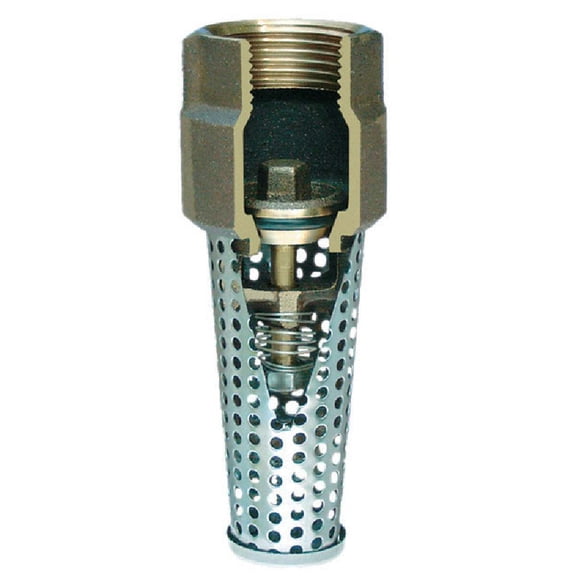 Simmons 3/4 In. Silicon Bronze Foot Valve, Lead Free 452SB