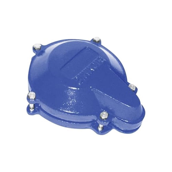 Simmons 758 Watertight Well Cap; Heavy Duty Cast Iron, 5 Bolt Construction, 1" NPT Conduit Connection, Powder Coated Polyester Finish