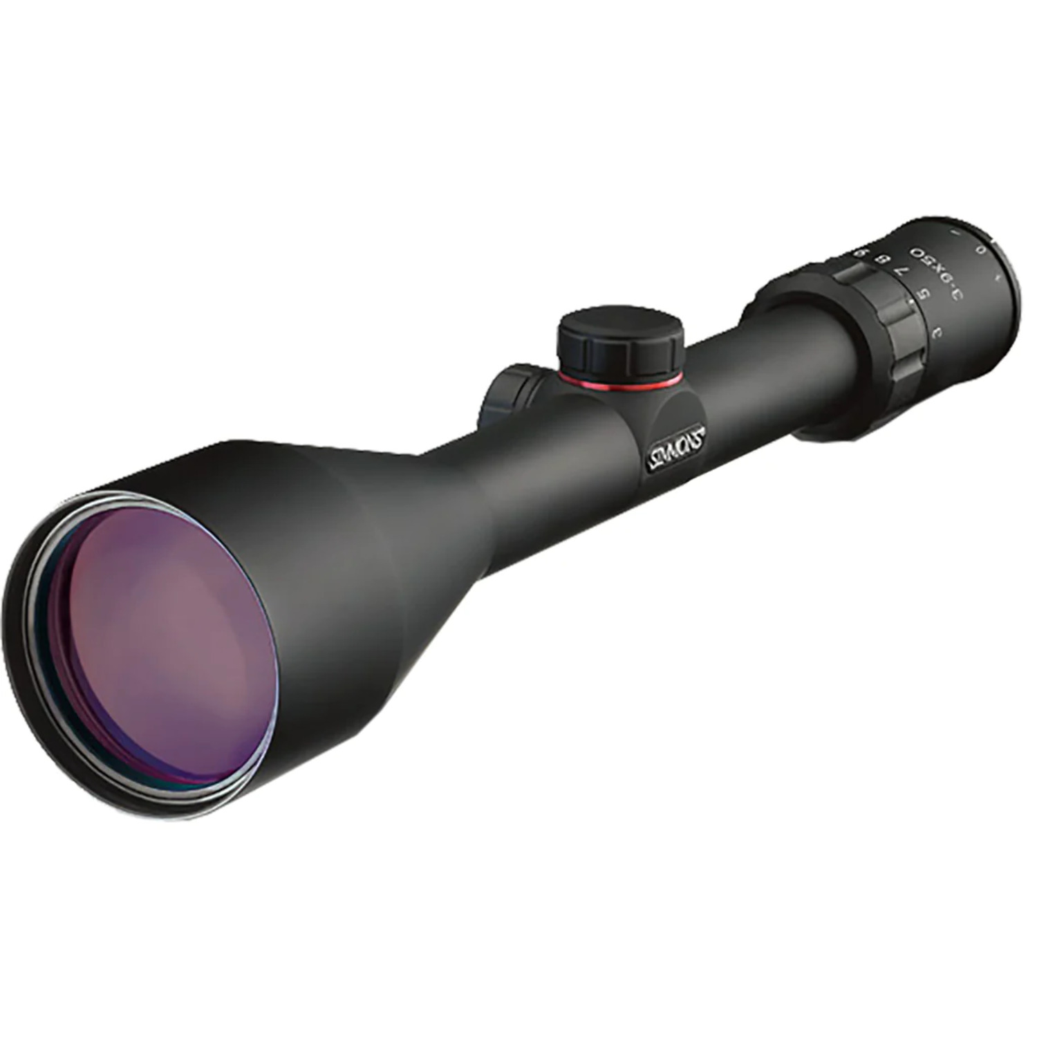 Tasco 4-12x40 Rifle Scope With Rings - Black, Truplex Reticle, Fully Coated Lenses