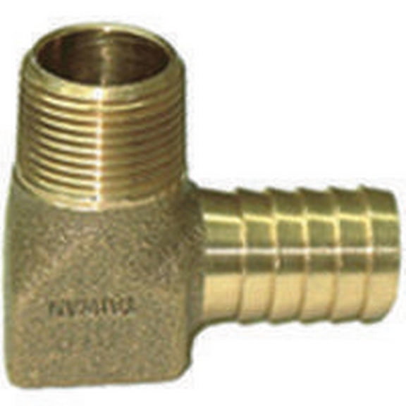 Simmons 872 Hydrant Elbow, 3/4 in MPT x Insert Connection, 90 degree, Brass