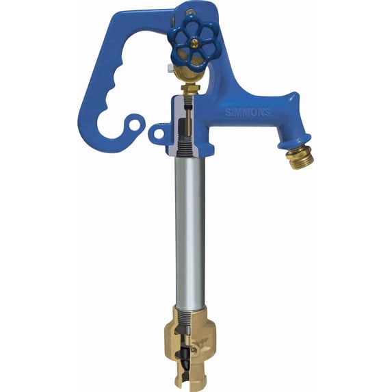 Simmons Domestic Frost-Proof Yard Hydrant - Single Pack — Residential Use, Standard Application