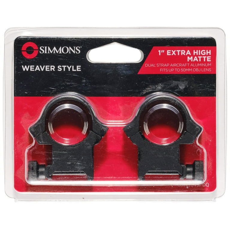 Simmons Dual Strap Ring, Matte Black, 1