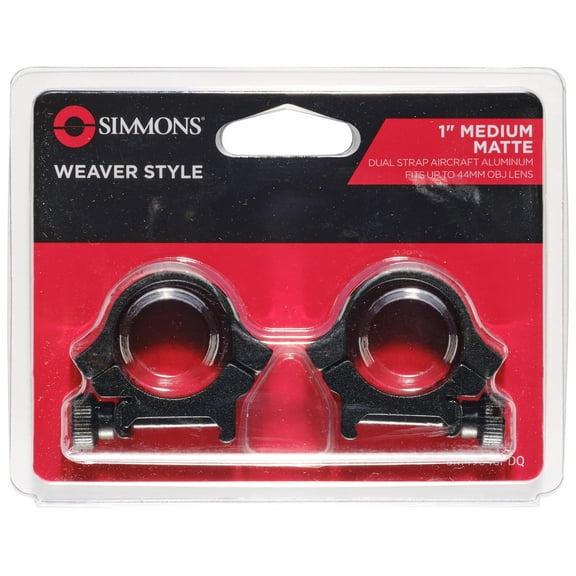 Simmons Dual Strap Ring, Matte Black, M