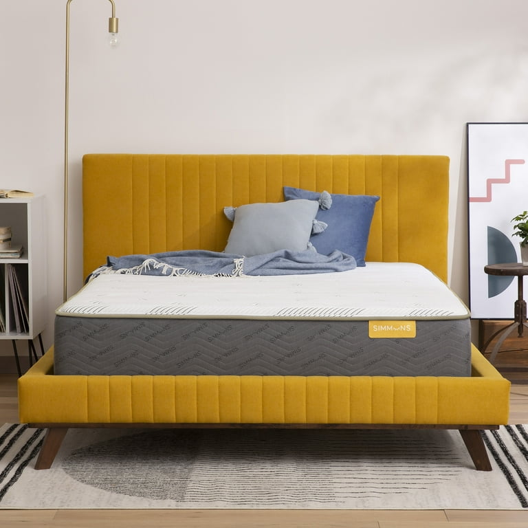 Simmons PeacefulSleep 11 Plush Mattress Low Profile Set King Innerspring Fiberglass Free Walmart