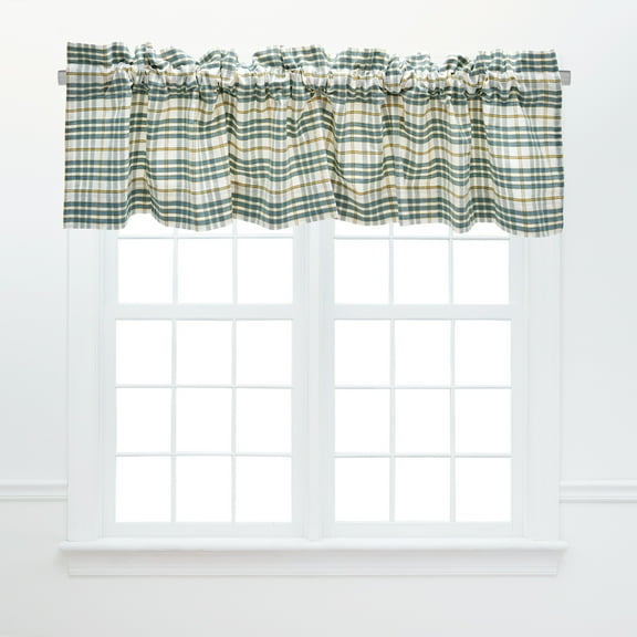 Simmons Plaid Cotton Valance Window Treatment