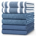 thumbnail image 1 of Simmore 18x28 Cotton Kitchen Towels 6-Pack, Soft Absorbent Dish Cloths for Washing Dishes Multipurpose Dish Towels Set for Kitchen with Hanging Loop, Navy Blue, 1 of 9