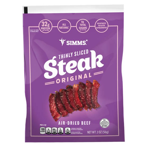 Simms Original Thinly Sliced Air Dried Steak, 2 oz