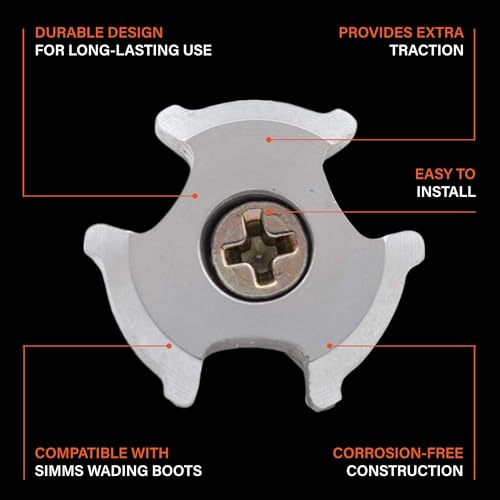 Simms Wading Boot Cleats 10 CorrosionFree Fishing Boot Studs
