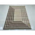 thumbnail image 1 of Simnani Carpets 3D Geometric Illusion Rug | Beige Brown Hand-Made Tufted Rug | High-Quality Hand-Carved Design | Rug for Office | Gift for Dad, 1 of 8