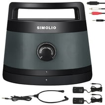 Simolio Portable Wireless TV Speakers with Voice Highlighting, 100ft Working Range, Optical/RCA/AUX, Extra Headset & 2 Adapters, SM-621D