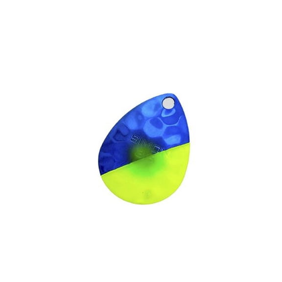 Simon 3.5 Colorado Hex Spinner Blades 2-Pack, Blue/Chartreuse