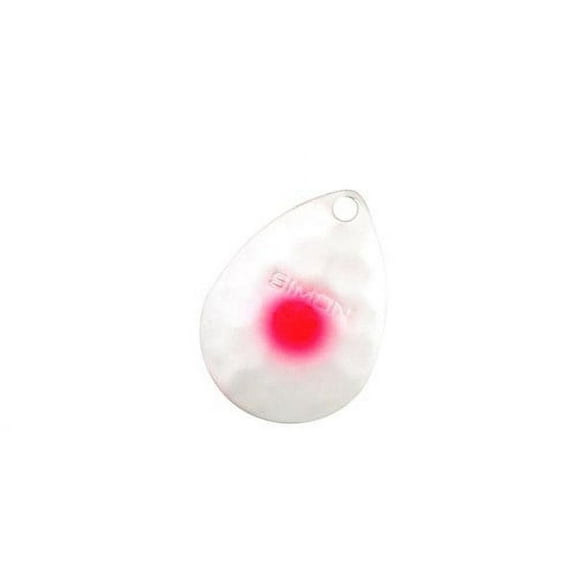 Simon 3.5 Colorado Hex Spinner Blades 2-Pack, Pearl White with Pink Dot