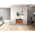 thumbnail image 1 of Simon 36 InchWall Mount Vanity With Integrated black Sink, 1 of 5