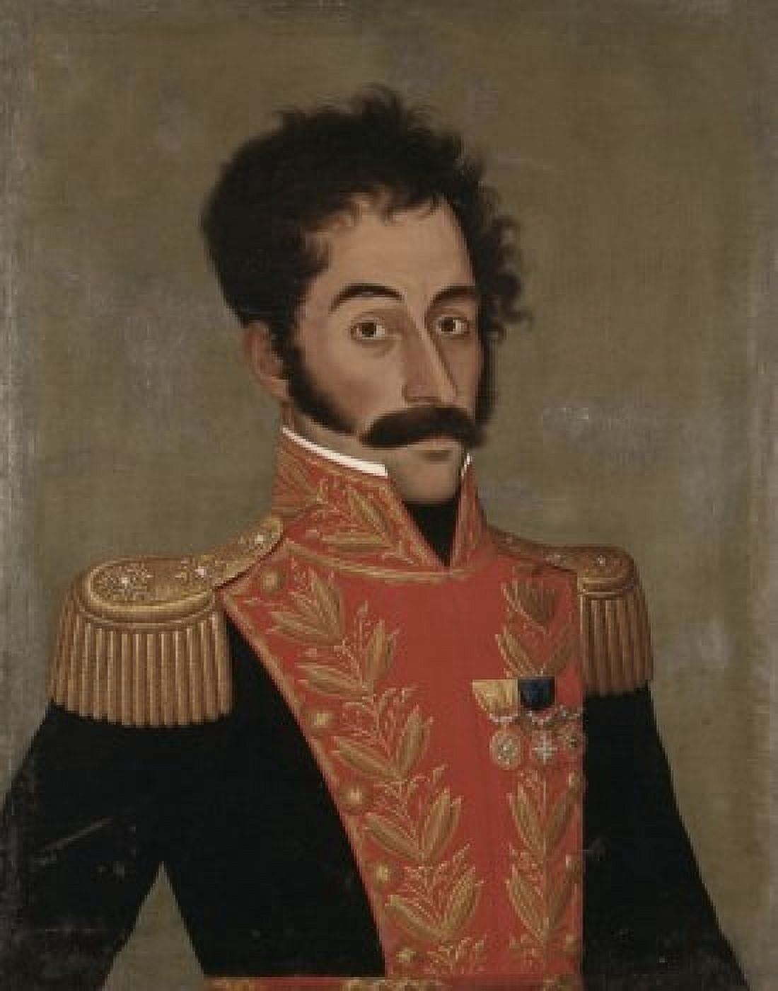 Simon Bolivar Jose Gil de Castro Morales (1780-ca1839Peruvian) Canvas Art - Simon Bolivar (18 x 24)