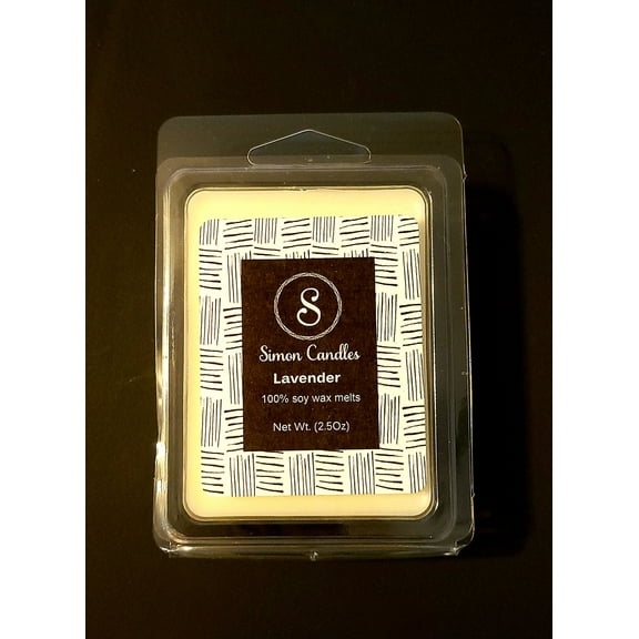 Simon Candles | Lavender | Scented Soy Wax Melts | Home Fragrance For Wax Warmer | Hand Poured | Non-toxic Fragrance | 2.5 oz