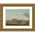 thumbnail image 1 of Simon Denis 24x18 Gold Ornate Framed and Double Matted Museum Art Print Titled - Mountainous Landscape at Vicovaro (ca. 1786-97), 1 of 4