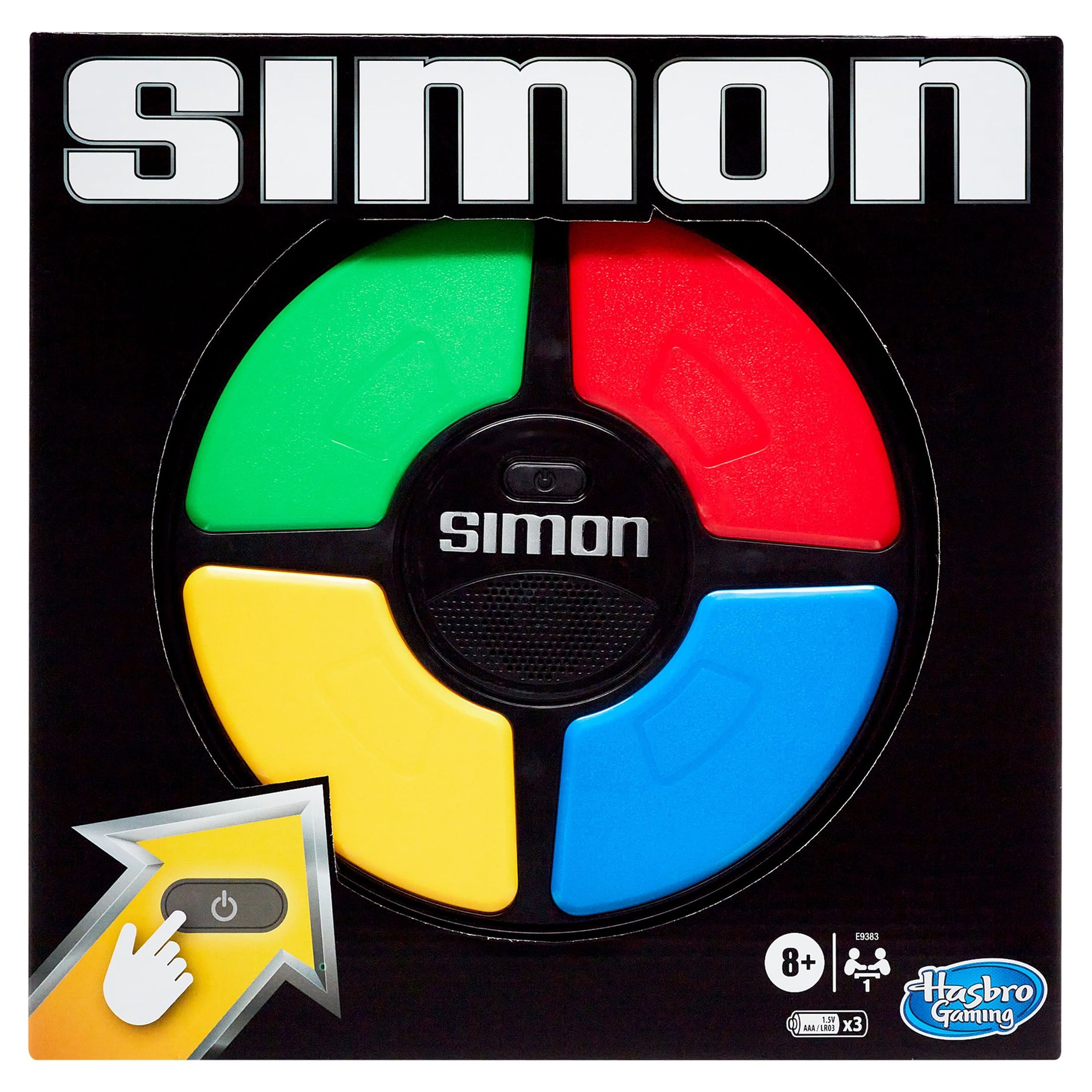 Simon Electronic Memory Board Game for Kids and Family Ages 8 and up, 1 Player - image 1 of 9
