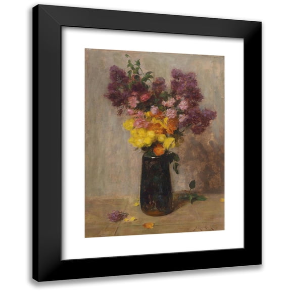 Simon Glücklich 11x14 Black Modern Framed Museum Art Print Titled - Flower Still Life
