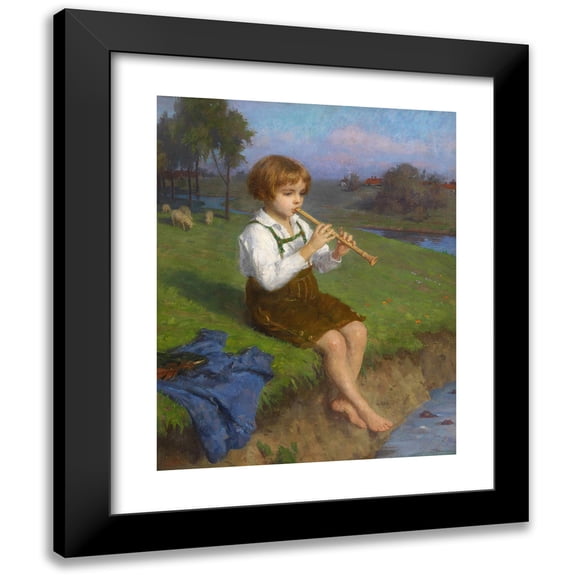 Simon Glücklich 12x14 Black Modern Framed Museum Art Print Titled - Spring Melody